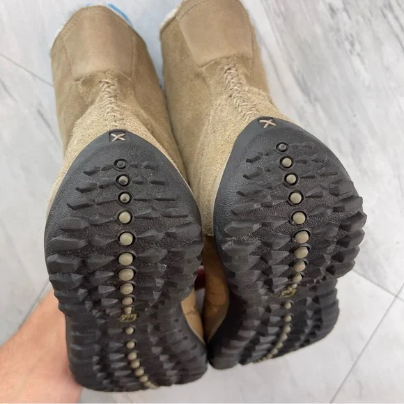 •Sorel Womens 8 Tan Sand Beige Maribel Suede Boots Thinsulate Waterproof - Picture 10 of 13